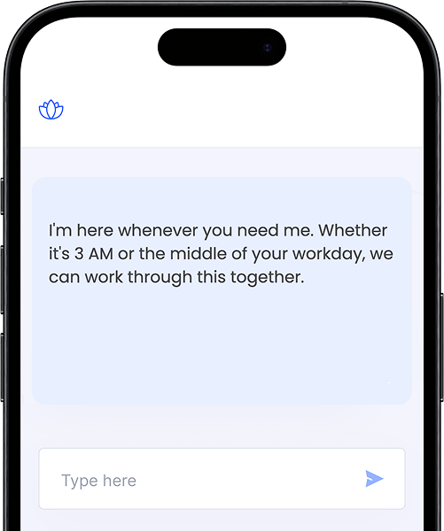 AI therapy session with a virtual therapist